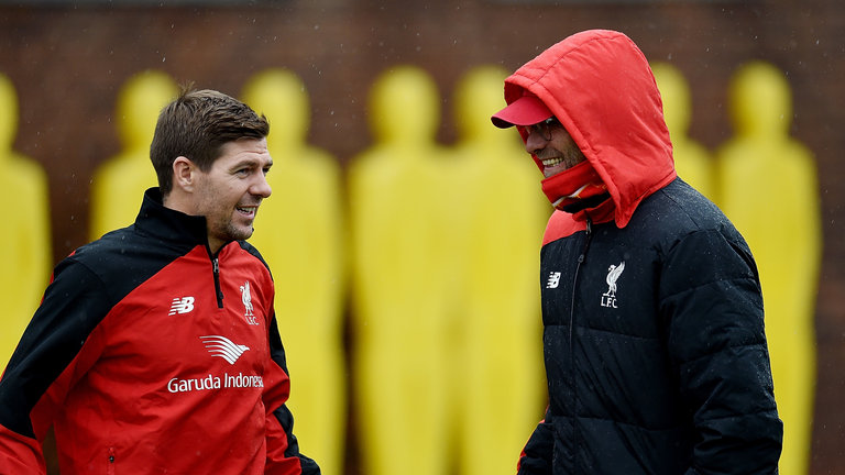Steven Gerrard Jurgen Klopp