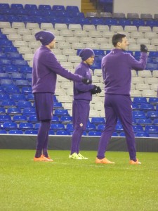Fiorentina riscaldamento White Hart Lane 1