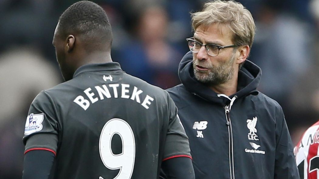 Benteke Klopp Liverpool 2