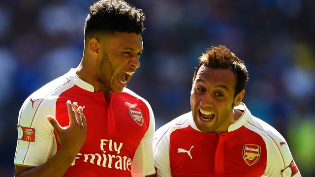Arsenal Oxlade Chamberlain Cazorla