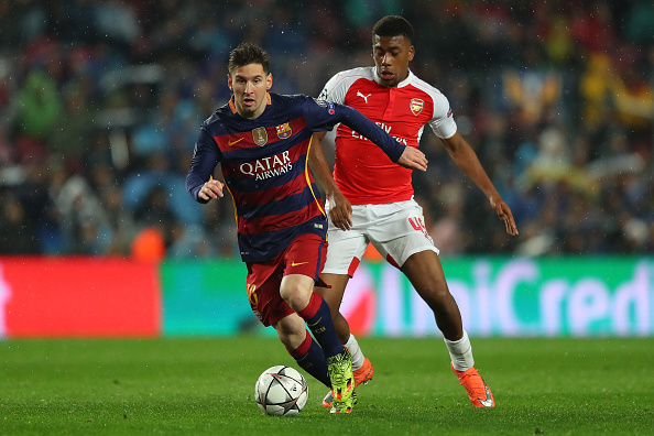 Iwobi Messi Arsenal Barcellona