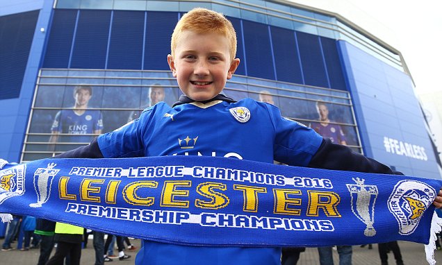 Leicester sciarpa VINCITORI PREMIER