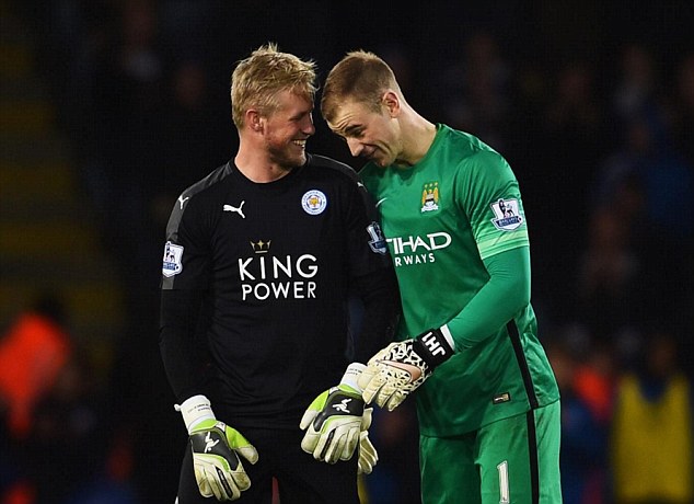 Schmeichel Leicester Hart Manchester City