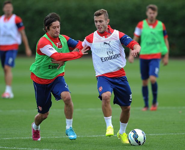 FOTO: Tempo di addii, Wilshere saluta Rosicky