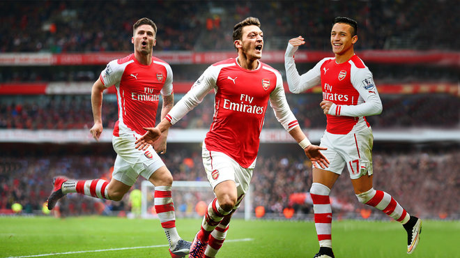 Sanchez Ozil Giroud Arsenal