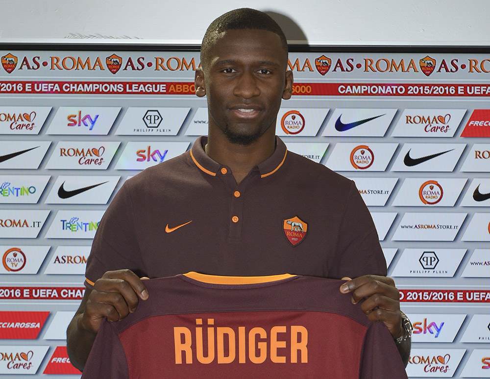AS Roma Unveils New Signing Antonio Rudiger